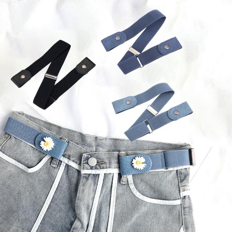 Invisible Adjustable Waistband Belt For Pants Elastics Cloth Strap Hide Design Comfortable Fit