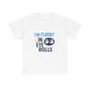 Ich bin fließend in Augenrollen T-Shirt Lustiges sarkastisches Grafik-T-Shirt Sarkastisches Humor-Shirt