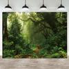 6x4ft Jungle Forest Backdrop Spring Woodland Green Rainforest Photography Background Dirt Road Nature Scenery Birthday B