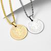 Fashion Tiger Head Necklace Animal Lion Leopard Pendant Hip Hop Necklace