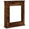 Fireplace Mantel Shelf Smoked Oak 75 x 20 x 87.5 cm Engineered Wood