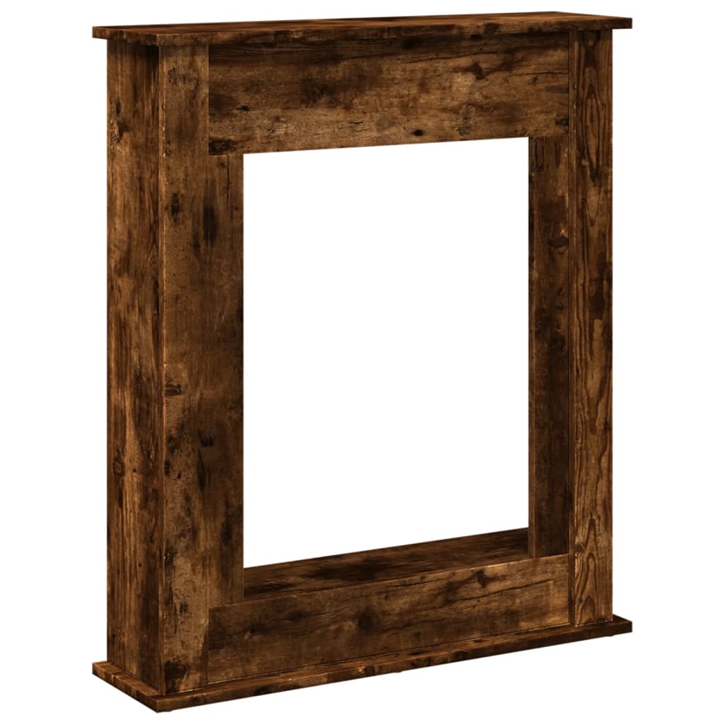 Fireplace Mantel Shelf Smoked Oak 75 x 20 x 87.5 cm Engineered Wood