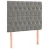 Vidaxl Letto Continentale Con Materasso, Grigio Chiaro, 120X200Cm, Velluto