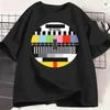 No Signal TV Test Card T Shirt Summer Cotton T-Shirts For Mens Hip Hop Casual Tee Shirt Short-Sleeved Y2K Basic Tops