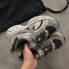 Platform Leather Dad Shoes Women's Autumn New Retro Casual Shoes Design Heightening Sports Shoes Trend