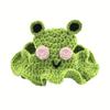 New Pet Hood Hand-knitted Hat in the Shape of a Little Frog Pet Headwear Suitable for Small to Medium-sized Dogs and Cats