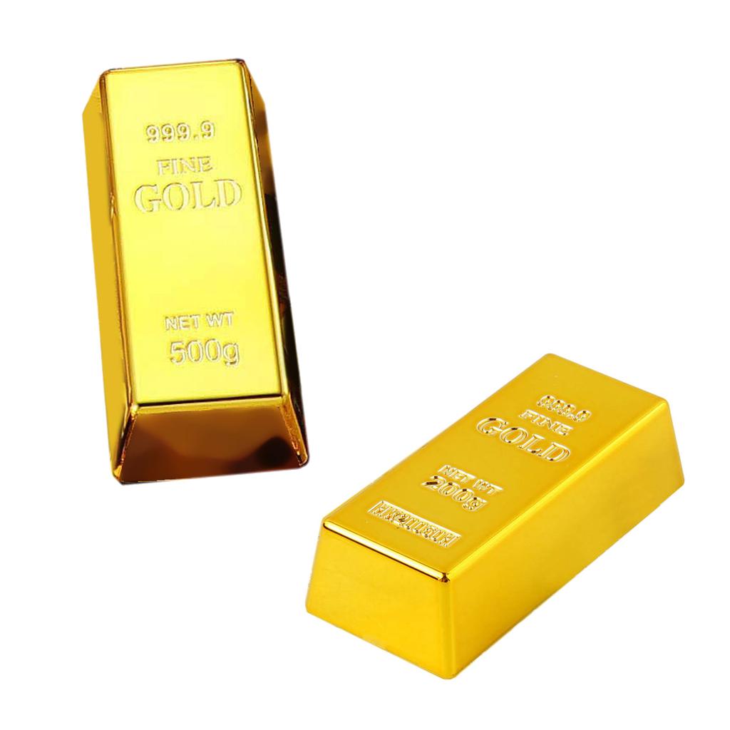 Stylish Gold Bar Gift Boxes High Simulation Treat Box for Festive Celebrations Foldable Gold Bar Candy Organizers