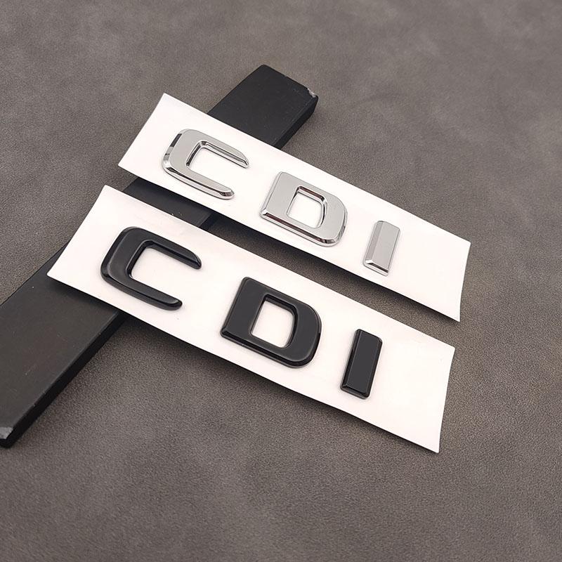 3d ABS Chrome CDI Logo Letters Car Trunk Emblem Badge For ML 320 270 C220 W204 A B GLK 220 CDI Sticker Accessories