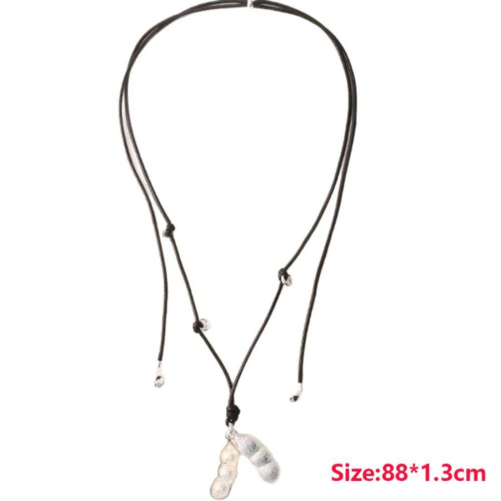 Long Chain Necklaces Rope Sweater Chain Fashion Pea Pod Necklaces  Gift