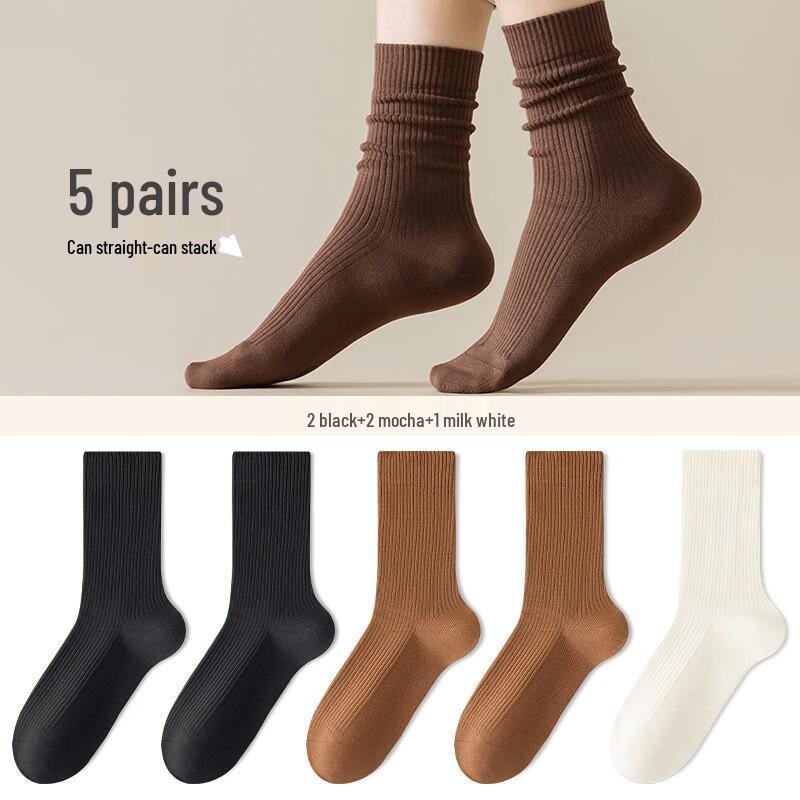 Yalu Women s Mid-Calf Socks One Size