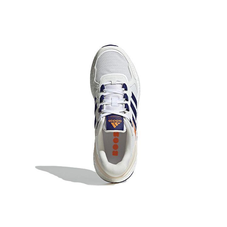 Adidas Equipment Comfortable Fabric Durable Low-Top Casual Running Shoes Unisex Sneakers White Blue HR2037