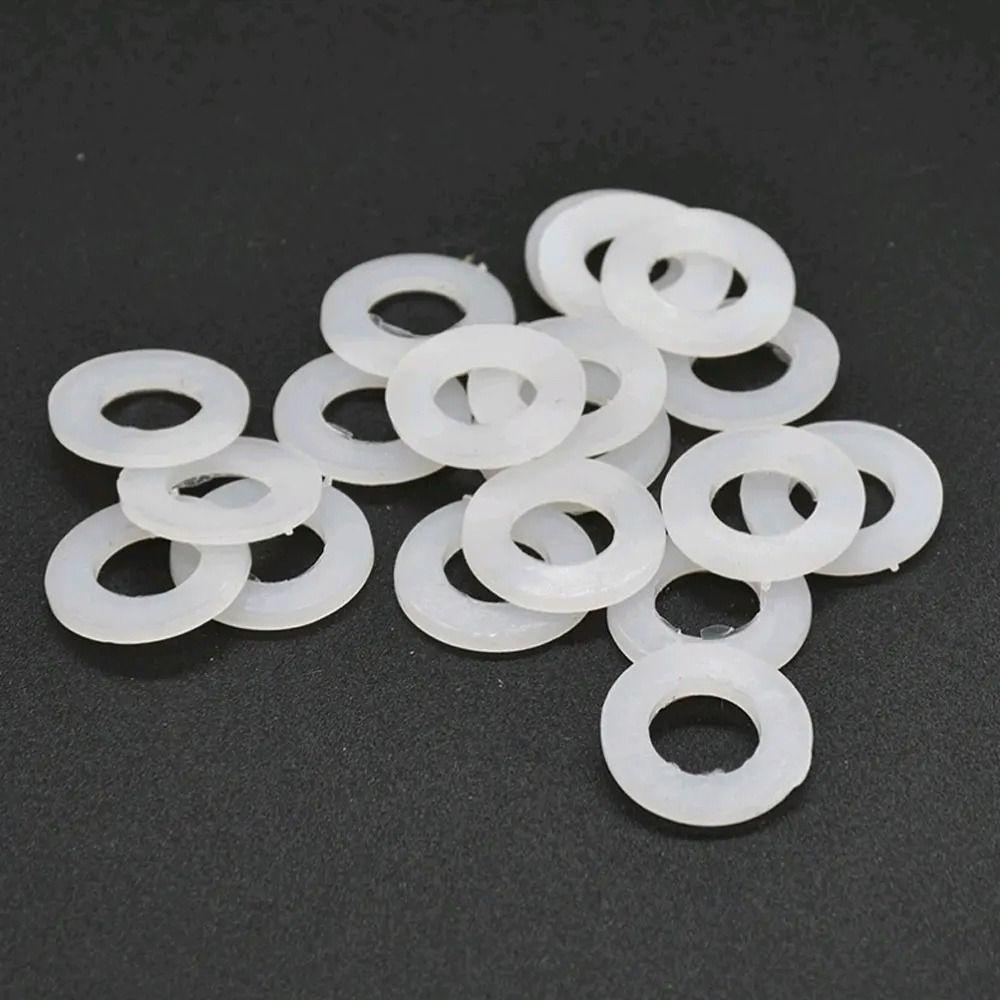500Pcs 8 Sizes Plane Spacer Seals O Ring Assortment Kit Insulation Gasket Ring New Nylon Washer