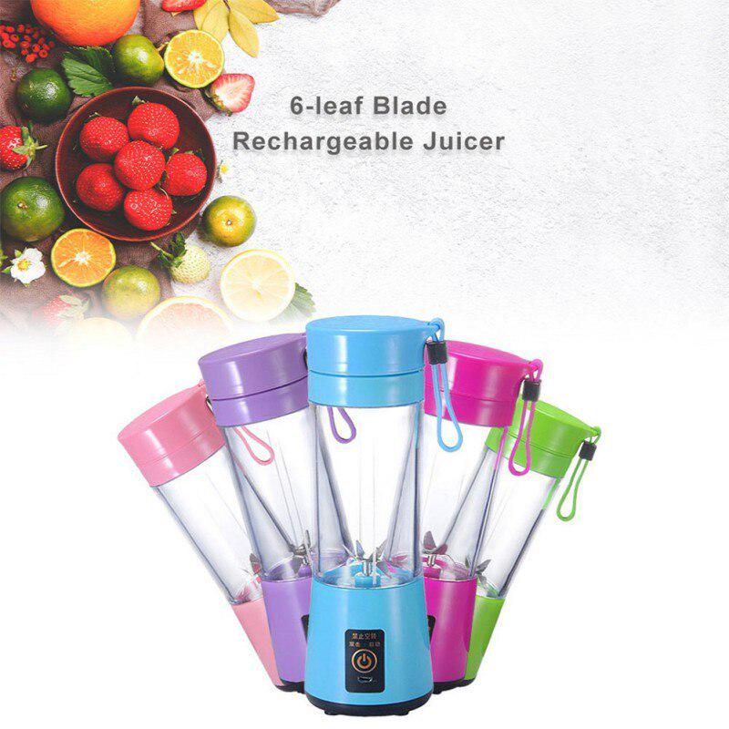 Buy 6 Blades Mini Portable USB Electric Fruit Juicer Rechargeable USB