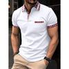 Polo da uomo con bottoni e taschino, colletto alla Henley – un top casual versatile