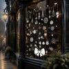 Reusable Static Window Clings 6Pcs Christmas Snowflake Clings, PVC Decals, Removable Stickers Glass for Doors Winter Holiday Home Decor Decals