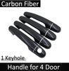Black Carbon Fiber for Toyota Passo Daihatsu Sirion Boon M300 M600 2004~2015 2012 2013 2015 Door Handle Cover Car Accessories