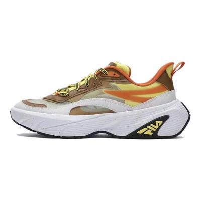 Scarpe Casual Basse Retro Leggere Comode da Uomo Sneakers Giallo Grigio F12M421111FBN