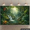 2D Wild Rainforest Water Creek Nature Landscape Photo Backdrop Banner