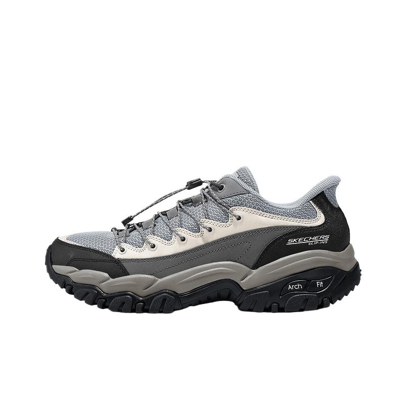 Skechers Outdoor Modisch Einfach Trendig Niedrig geschnitten Funktionelle Outdoor-Schuhe Herrenschuhe Anthrazit 237764-CCBK 45