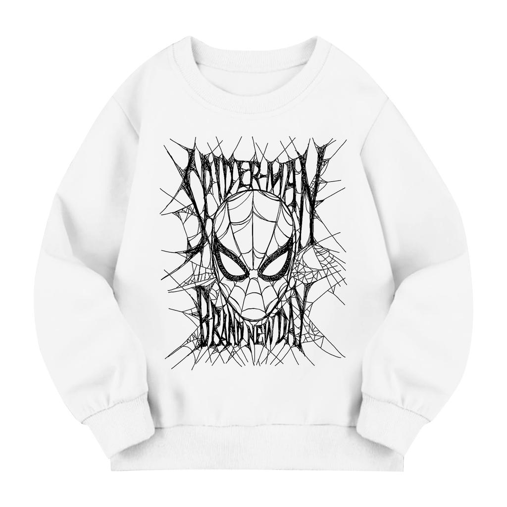 Kids Long Sleeve Neck Sweatshirt, Letter Print Pullover, Loose Fit Top for Boys Girls
