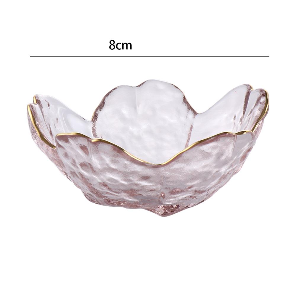 Severský styl Japonská zlatá intarzie Zmrzlinová skleněná miska Ovocný salát Kuchyňské pomůcky Miska na omáčku Nádobí Kořenící talíř