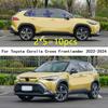 Car TPU/Glossy Mirror Pillar Post Cover For Toyota Corolla Cross Frontlander   2024 Door Window Molding Stickers 10PCS