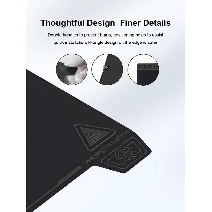 Creality K1/ K1 Max Smooth PEI Build Plate 235*235mm 315*310mm for Ender-3 S1 Ender-3 S1 Pro Ender-5 S1 K1 Ender-3 V3 SE