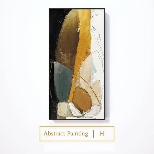 

Современная абстрактная картина маслом, печать на холсте, скандинавский постер, настенные художественные фотографии для декора комнаты, эстетический домашний декор, роскошные Cuadros 60cm×170cm NoFrame
