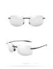 Classic Sports Rimless Sunglasses Men Women Male Driving Golf Rectangle Ultralight Frame Sun Glasses UV400