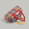2024 New Women's Bag Plaid Handbag American Retro Small Square Bag Niche Autumn Winter Portable Shoulder Crossbody Bag