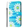 A22 Leather Phone Case For Samsung Galaxy A22 A32 A12 A42 A52 4G A72 A52s 5G Flip Cover Wallet Magnetic Painted Cases Cat Flower