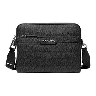 Michael Kors MK Cooper Logo Stampato Tracolla Regolabile Borsa a Tracolla Uomo tracolla Nera 37S5LCOC5B-BLACK