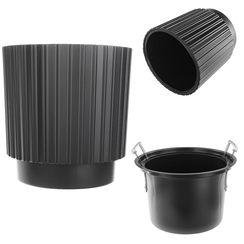 KADAX Doniczka Donica Na Kwiaty 30cm Osłonka Z Wkładem Kwietnik Plastikowa