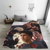 G-Gilmore Girl Flannel Blanket Jess Mariano Photo Collage Super Soft Throw Blanket for Couch Bed Travel Bedspread Sofa Bed Cover