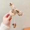 Winter Love Heart Plush Claw Clip Temperamental Tassel Hair Clip Fashion Girls Hair Accessories Clip