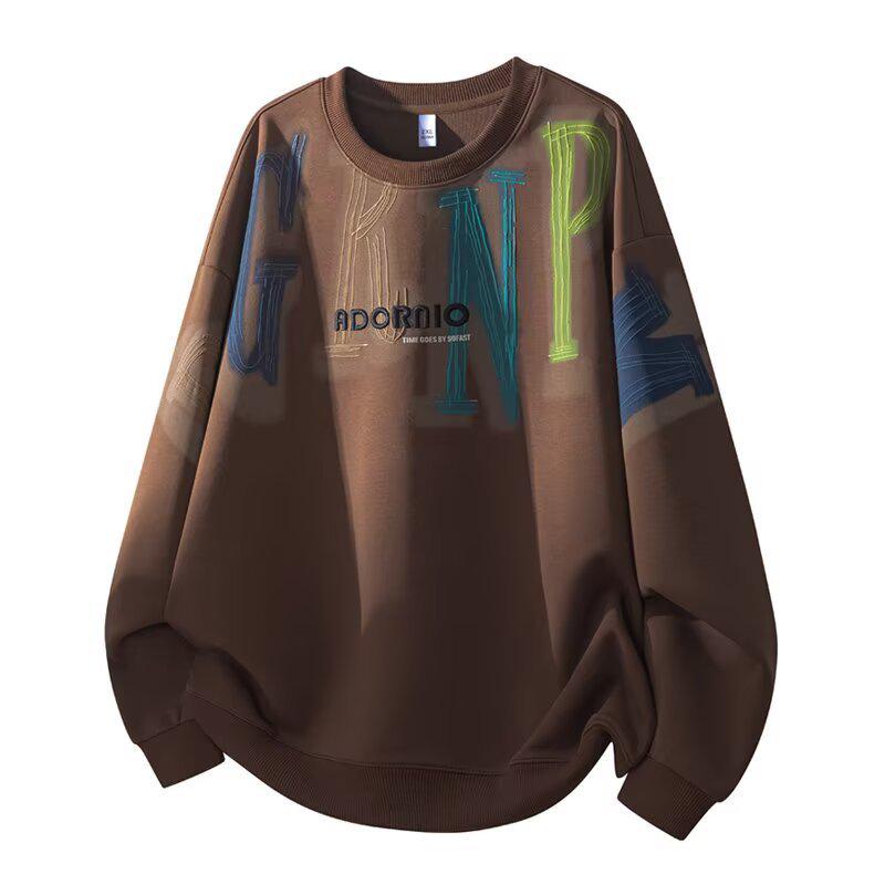 Korean Style Men s Trendy Youth Loose-Fit Long Sleeve Hoodie - Autumn XL