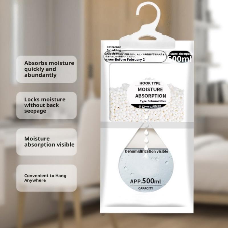 50G 5/10Pcs Moisture Absorber Hanging Drying Clothes Dehumidifier Wardrobe Dehumidifier Dry Bag Desiccant Moisture Absorption