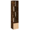 Bookshelf Smoked Oak 40x36x189 cm Engineered Wood