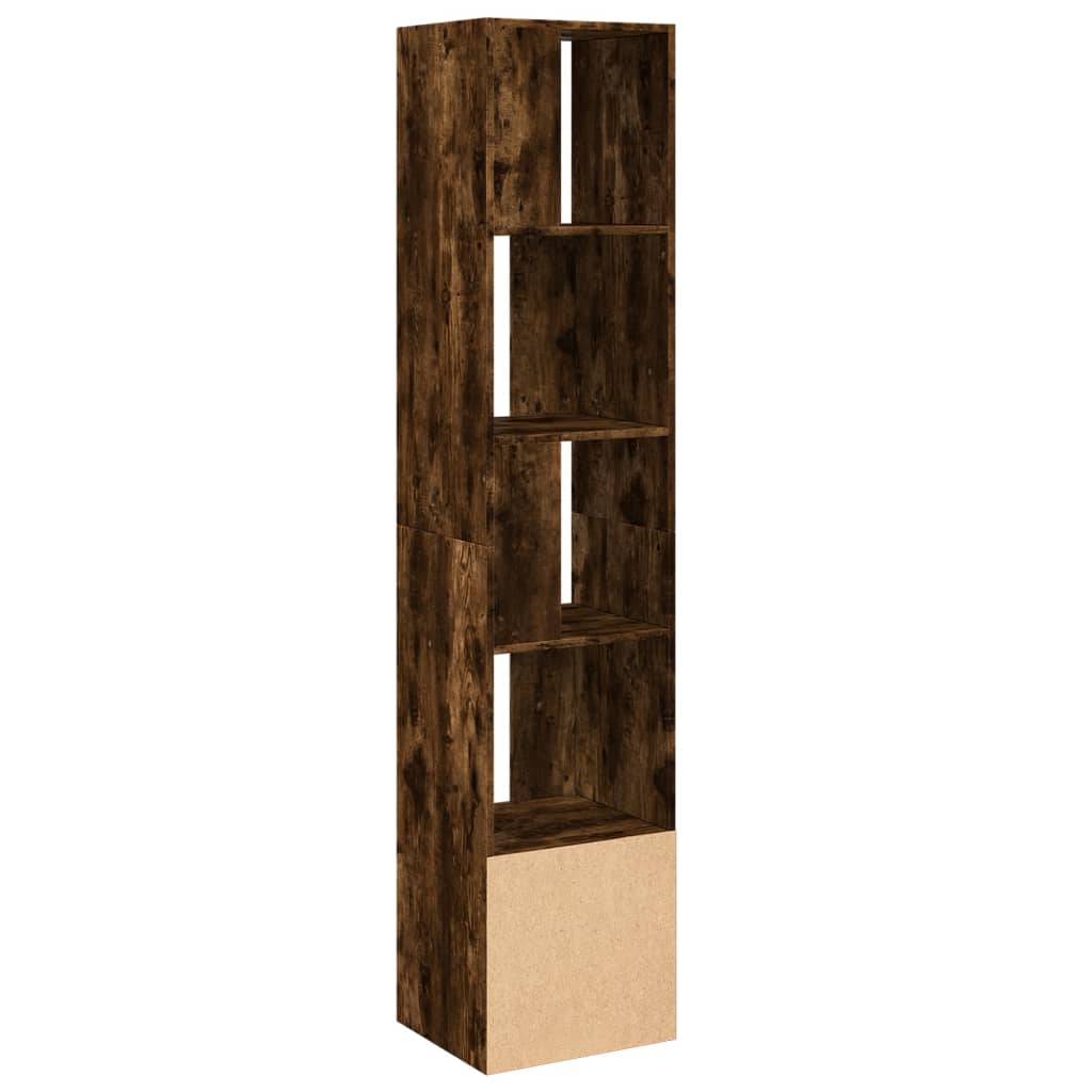 Bookshelf Smoked Oak 40x36x189 cm Engineered Wood