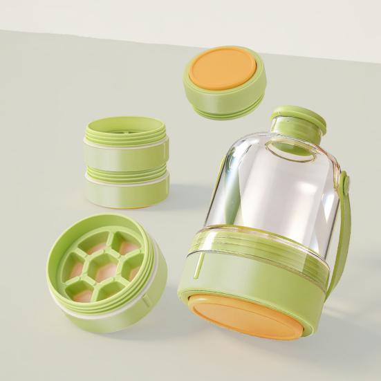 Eiswürfelform aus Silikon für Flaschen mit praktischem, herausnehmbarem Design, 380 ml, flexibel, mehrschichtig stapelbar, ideal für unterwegs