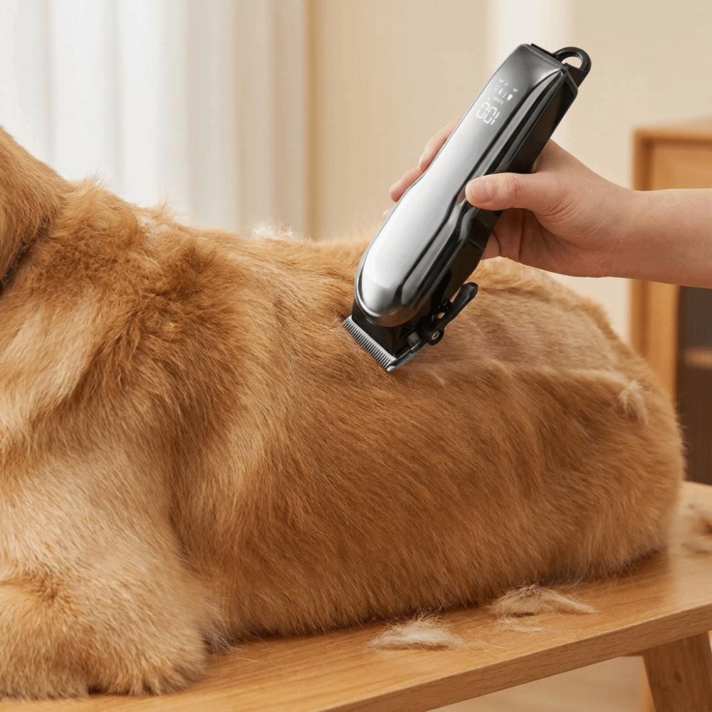 Rechargeable Electric Dog Hair Clipper Low Noise Long Battery Life Pet Hair Trimmer Professional Detachable Pet Grooming Clipper