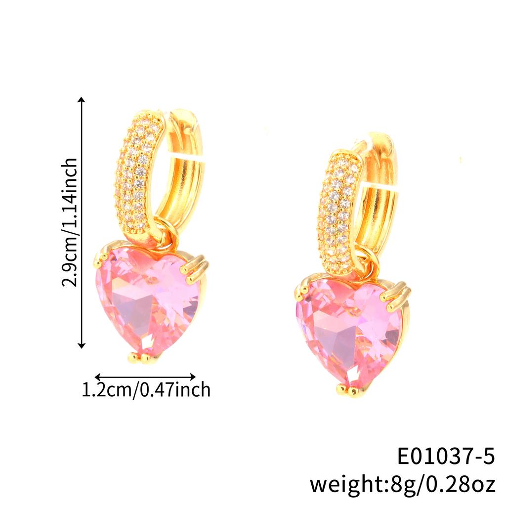Love-themed Stud Earrings - Latest Trendy and Sophisticated Style. High-end Fashion. Detachable 18K Gold-plated Earrings. Wholes