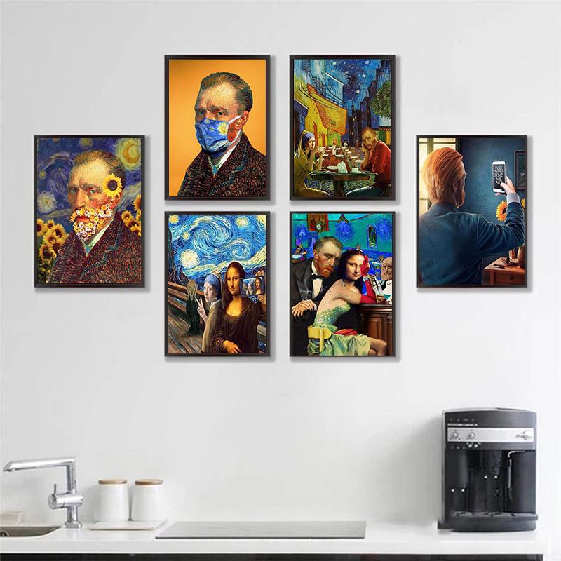 Funny art Canvas Art Paintings Poster And Print Abstract Wall Art Picture For living room home decoration No Frame