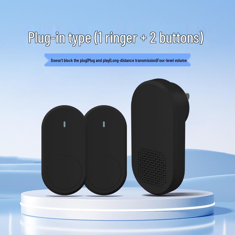 Wireless Doorbell with 38 Ringtones & Loud Volume, Long-Range Wall Penetration, Ideal for Homes & Elderly Call Button.