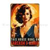 Funny Art Deco Home Print Metal Plaque Poster Retro Plaques Party Vintage Designer Tin Sign Poster