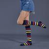 High Striped Socks Sweet Cute Striped Tube Sock Women Colorful Knee High Socks Long Tube Sports Socks for Women Girls