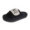 Sommer neue Canvas Plateau Hausschuhe Damen tragen Klettverschluss Mode lässig lazy bread cool slippers tide