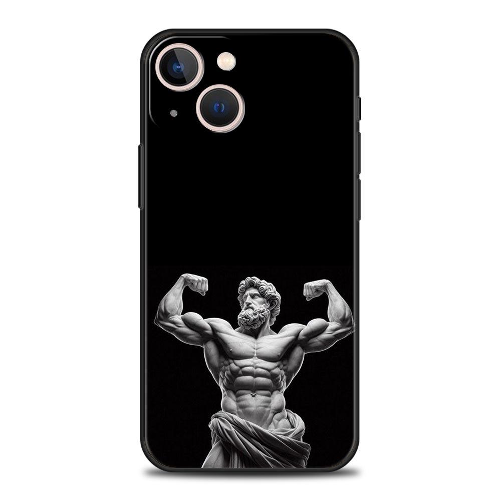 Gym Fitness Bodybuilding Phone Case For iPhone 17 16 15 Pro Max 11 12 13 14 7 8 Plus SE 2020 X XR XS Cover Soft Black