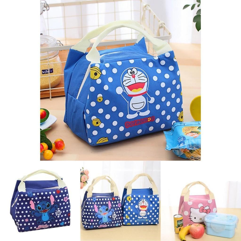 Cute And Unique Doraemon Totoro Stitch Lunch Bag For Kids With Large Capacity