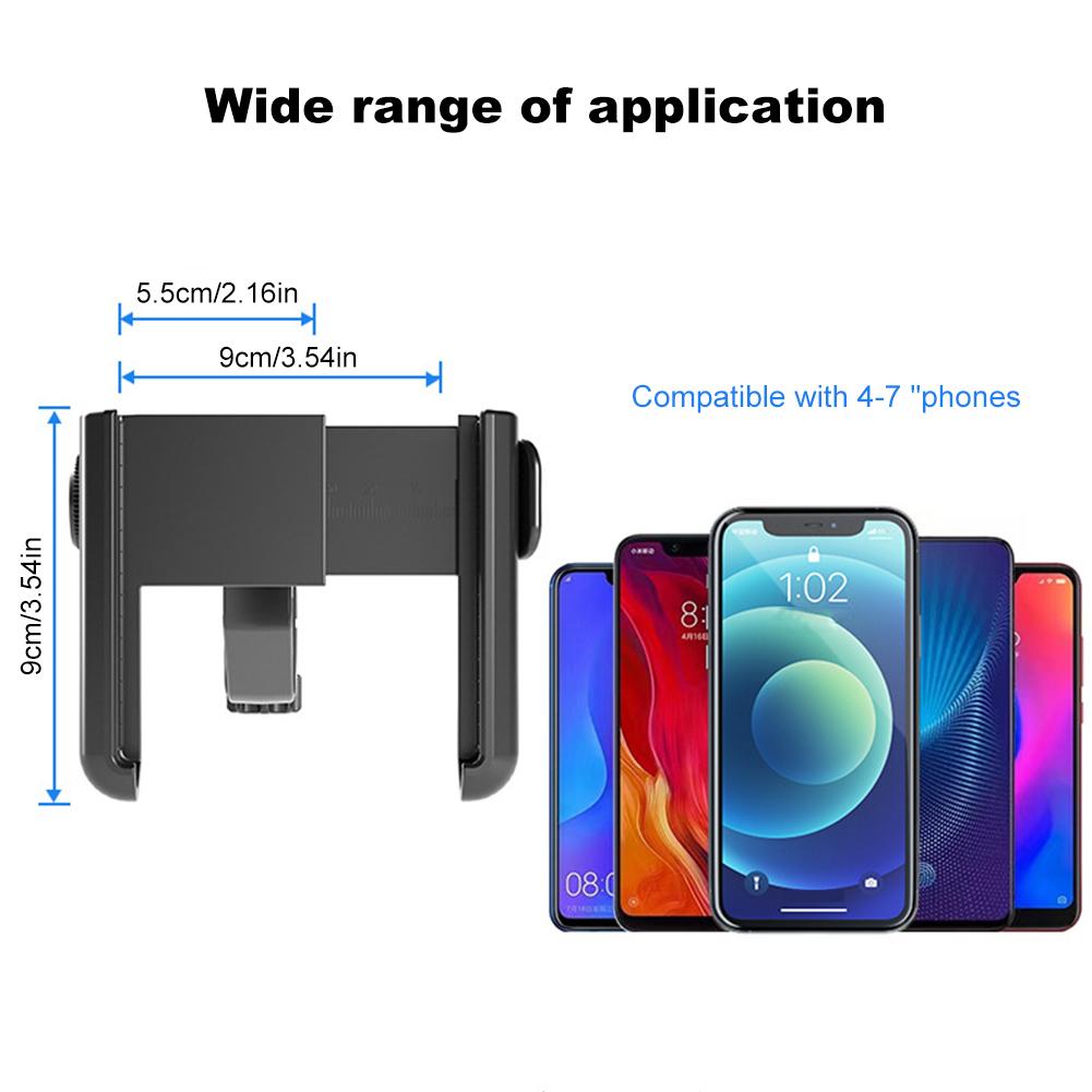 Bicycle Phone Holder 360-Degree Rotating Bike Phone Support Bracket Shockproof Motorcycle Mobile Phone Mount for 4.7-7.2in Phone